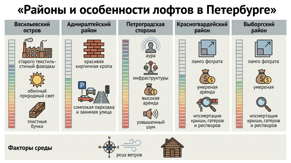 Районы и особенности лофтов